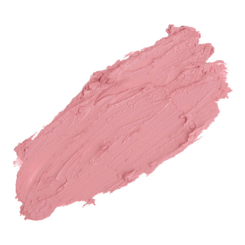Swatch of lavender laughter, creamy texture. Cool, pink with a hint of lavender.  