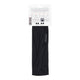 Black headband with a brand label on a white background