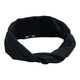 Black headband on a white background