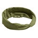 Kooshoo Organic Twist Headhead - Olive Branch on a white background.