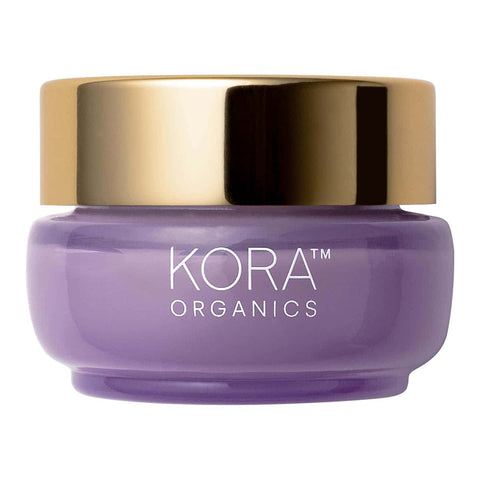 Purple 15ml jar with gold lid of KORA Organics Plant Stem Cell Retinol Alternative Moisturiser. 