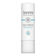 Lavera Basis Sensitiv Lip Balm 4.5g white lip balm stick with the lavera lettering, standing upright on a plain white background