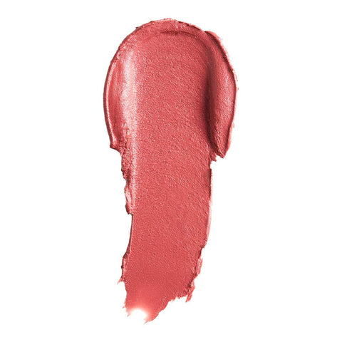 Earthy pink 'in the altogether' lipstick swatch on a white background. 