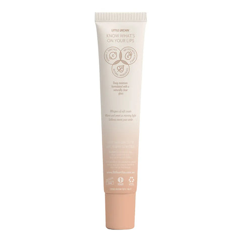 A tube of Little Urchin Vanilla Lip Balm on a solid white background.