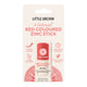 Little Urchin Natural Red Coloured Zinc Stick SPF 50+ sunscreen stick in its original retail packaging, featuring a coral-red stick on a cream card with pink text and graphics.