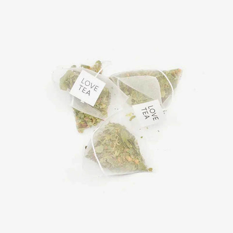 Love Tea Breastfeeding Pyramid Tea Bags, herbal blend to help maintain healthy breast milk supply.