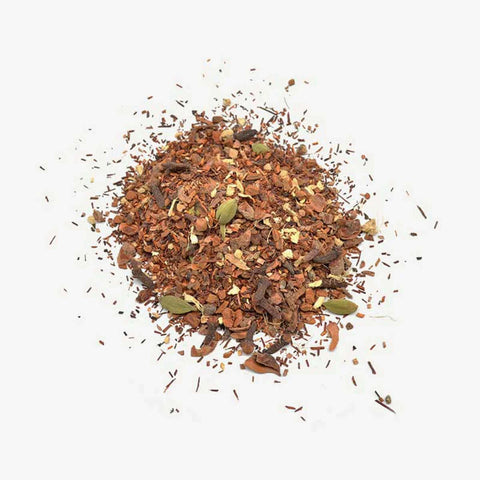 Love Tea Caffeine Free Chai Loose Leaf Tea leaves, alternative to traditional blends.