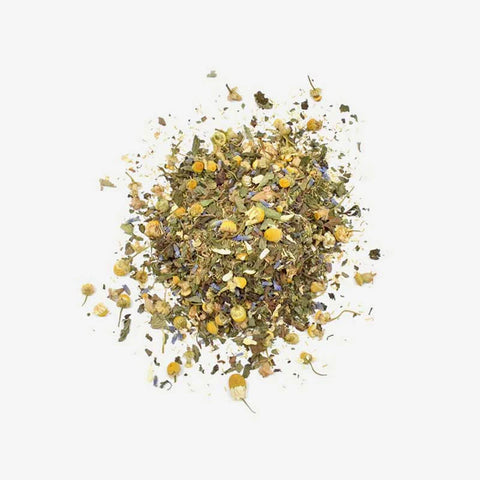 Love Tea Calming Loose Leaf Tea leaves, herbal blend to help support the nervous system.