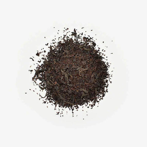 Love Tea English Breakfast Loose Leaf Tea leaves, blend of high-grown, quality Ceylon tea.