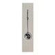 Love Tea Spring Handle Tea Infuser grey card box side with a picture of the steel ball infuser on a plain white background, clear product photo