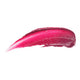 Luk Beautifood Lip Nourish Cherry Plum 3g swatch, a creamy smear of bright magenta pink lip colour, close up on a plain white background