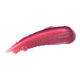 Luk Beautifood Lip Nourish Rose 3g swatch, a creamy smear of raspberry rose lip colour, close up of the smear on a plain white background