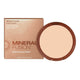 Mineral Fusion Setting Powder freebie, an open pressed powder compact beside its pale peach box on a plain white background, clear product photo