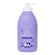 MooGoo Mini Moo 2-in-1 Gentle Bubbly Wash 1 Litre in a purple pump bottle with a white pump top.