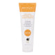 MooGoo Natural Soothing MSM Moisturiser 120g in an orange and white squeeze tube, standing upright, front view on a plain white background