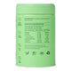 Morning Made Matcha Latte Unsweetened 60g lime green tin turned to show the back with a nutrition table on a plain white background