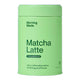 Morning Made Matcha Latte Unsweetened 60g in a lime green tin with white lettering, front view on a plain white background, clear product photo