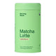 Morning Made Matcha Latte Vanilla Blend in a green tin with a cream Vanilla label, front view on a plain white background, clear product photo