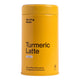 Morning Made Turmeric Latte Original Blend 300g in a yellow tin with white lettering, front view on a plain white background, clear product photo