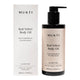 200ml pump bottle Mukti Red Velvet Body Oil next to its box, certified organic and suitable for all skin types.