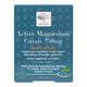 60 New Nordic Active Magnesium Citrate 750mg tablets, a herbal supplement with B-vitamins, vitamin D, pine bark extract, and long pepper to support normal functioning of muscles and bones.