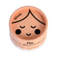 2g cardboard pot of No Nasties Kids Eco Blush Pressed Powder in Peach colour, non-toxic blush for kids made with natural ingredients.