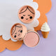 2g cardboard pot of No Nasties Kids Eco Blush Pressed Powder in Peach colour, non-toxic blush for kids made with natural ingredients.