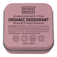 50g Noosa Basics organic deodorant cream tin with rose & frankincense flavour. Rose pink tin on a white background. 