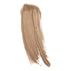 Swatch of blonde brow mascara on a white background. 