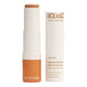 Oceanly Light Coverage Concealer Caramel 5g, an open twist up stick with its cream box beside it, showing orange tan concealer on white
