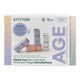 Oceanly Phyto-Age Assortment Set Routine Minis 4 pack in a white and pastel box with the word Age, front of the box on a plain white background