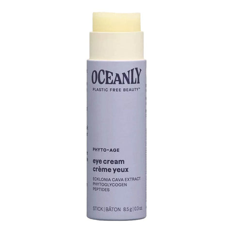 Oceanly Phyto-Age Eye Cream 30g open lilac stick tube showing the cream balm on a plain white background, clear product photo