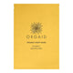 Yellow organic sheet mask packaging with 'Orgaid' branding on a white background