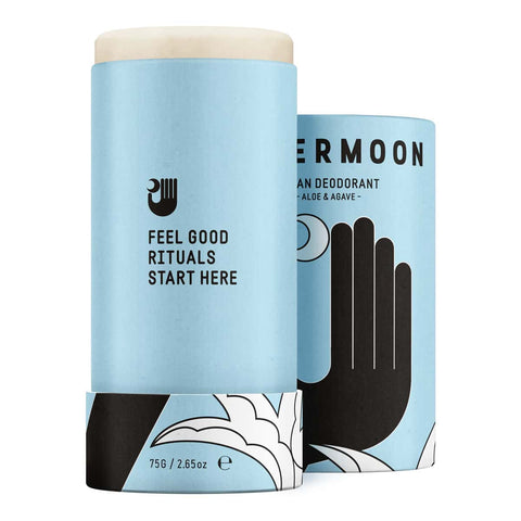Papermoon Clean Deodorant - Aloe & Agave 75g product & lid.