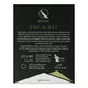 QSilica Skin, Hair & Nails One-A-Day 90 tablets, back of pack: black panel with centred product description, company details and vegan logo
