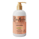SheaMoisture Curl & Shine Conditioner 384ml in a pump bottle with a gold pump and a coral label, front view on a plain white background