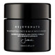 Black jar of Sodashi Rejuvenating Face & Neck Moisturiser on a white background.