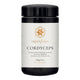 Superfeast Cordyceps oral powder container with black lid and white label on a white background
