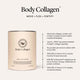 Body Collagen container with product information on a white background.