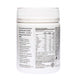 The Beauty Chef Glow white tub turned to show the back label with an ingredients table and small print on a plain white background