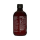 The Beauty Chef Hydration Boost 500ml dark glass bottle turned to show the back label with a nutrition table on a plain white background