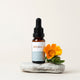 20ml dropper bottle The Herb Farm Repairing Rosehip Oil with calendula-infused oil.