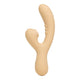 The Natural Love Company Camphor, a classic rabbit vibrating dildo without the bunny ears, replaced by a clitoral suction cup.
