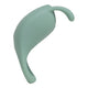 The Natural Love Company Cilantro, a rabbit eared cock ring, with a recycled ocean plastic core and buttery smooth sanitary grade silicone exterior, finished in a contemporary peacock blue. Designed for a fusion of pleasure for both partners during partnered sex.
