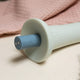 The Natural Love Company Dill G-Curve, a silicone dildo with 6 inches of insertable length and girth of 5 inches at its thickest insertable point.