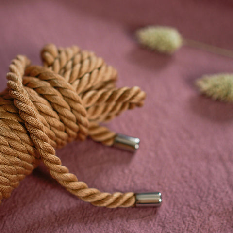 The Natural Love Company Kanuka Bondage Rope, a versatile play rope 5 metres in length.