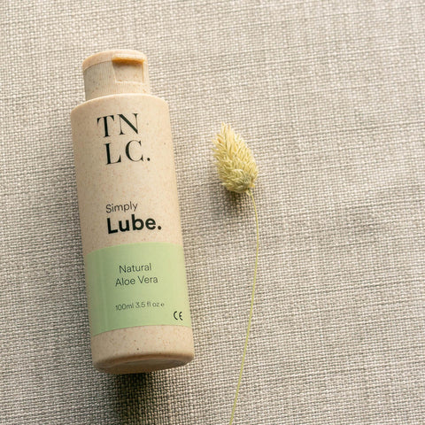 The Natural Love Company Simply Lube - Natural Aloe Vera, a water-based lubricant only using natural ingredients.