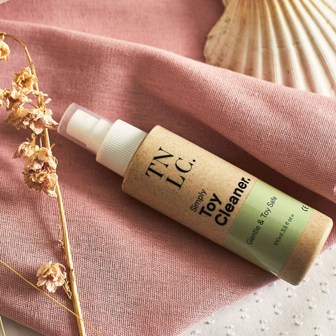 The Natural Love Company Simply Toy Cleaner, a gentle and toy safe water-based sex toy cleaner.