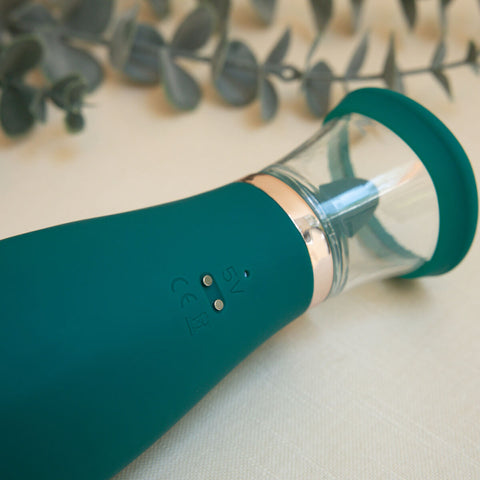 The Natural Love Company Verbana, a clitoral suction, licking, and vibration sex toy.