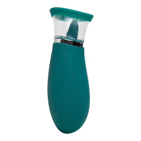 The Natural Love Company Verbana, a clitoral suction, licking, and vibration sex toy.